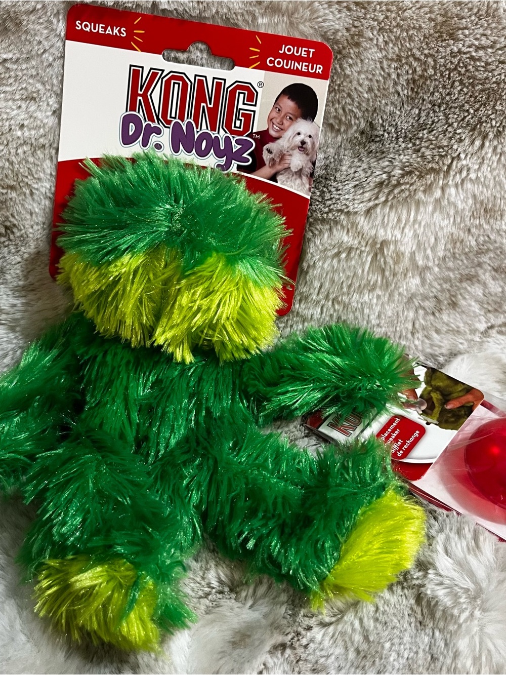 KONG Plush Frog Dog Toy